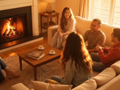 Diverse individuals in a supportive circle during a divorce support group meeting, fostering community and healing